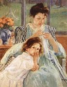 Young Mother Sewing Mary Cassatt